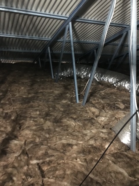 New insulation installed in roof space